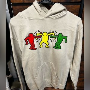 Keith Harring tan hoodie